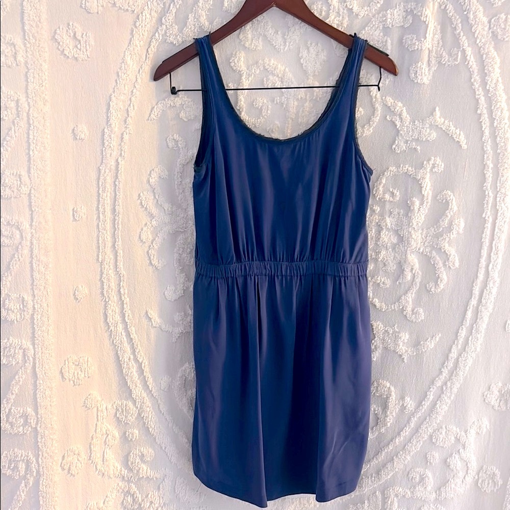 Club Monaco Navy Silk Dress